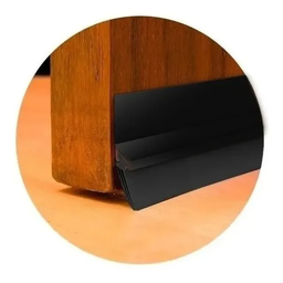 Veda Porta Rodo Silicone Protetor De Frestas Stamaco 90cm Preto - 3