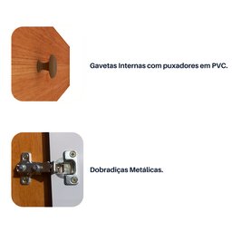 Roupeiro Tcil Realeza 6 Portas 6 Gavetas e Pés Inclusos - 6