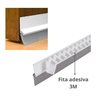 Veda Porta Rodo Silicone Protetor De Frestas Stamaco 100cm Branco - 2