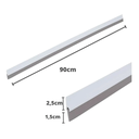 Ver imagem 4 de Veda Porta Rodo Silicone Protetor De Frestas Stamaco 90cm Branco