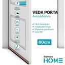 Ver imagem 2 de Veda Porta Escova Protetora PVC Com Adesivo 3M Rodo Silicone Marrom Stamaco 80cm