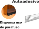 Ver imagem 3 de Veda Porta Rodo Silicone Protetor De Frestas Stamaco 90cm Marrom