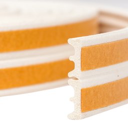 Veda Fresta Borracha Vedação Adesiva Rolo Branco Modelo E Stamaco 6 Metros - 2 Veda Fresta Borracha Vedação Adesiva Rolo Branco Modelo E Stamaco 6 Metros - 2