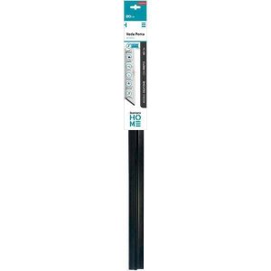 Veda Porta Rodo Silicone Protetor De Frestas Stamaco 80cm Preto