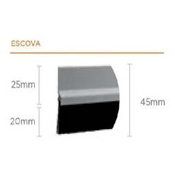 Veda Porta Friso Protetor Rodo Escova Com Adesivo Stamaco 80cm Branco - 4