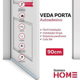 Veda Porta Rodo Silicone Protetor De Frestas Stamaco 90cm Transparente - 2