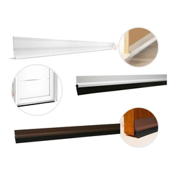 Veda Porta Rodo Silicone Protetor De Frestas Stamaco 90cm Transparente - 4