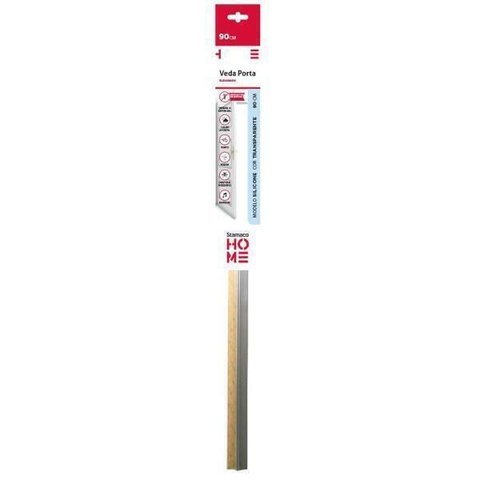 Veda Porta Rodo Silicone Protetor De Frestas Stamaco 90cm Transparente