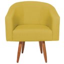 Ver imagem 6 de Kit 02 Poltronas Decorativas Sala de Estar Recepção Luiza Pés Palito Suede - Doce Sonho Móveis KIT 2