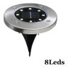 Luminária Solar Spot Jardim 8 LEDs Espeto Grama Kit 16 Uni Iluminaçao Chao Gramado Branco Quente - 5