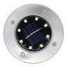 Luminária Solar Spot Jardim 8 LEDs Espeto Grama Kit 16 Uni Iluminaçao Chao Gramado Branco Quente - 1