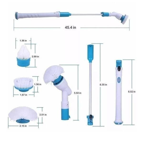 Vassoura Elétrica Magic Spin Scrubber 3-1 Recarregável - 2