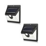Luminária Energia Solar Parede Garagem 40 Leds Sensor Presença 3 Funções Lâmpada 2 Unidades - 1
