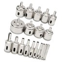 Ver imagem 3 de Kit 21 Brocas Diamantadas 6 a 60mm Fura Vidro Mármore Piso Cerâmica Granito Lorben
