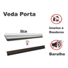 Veda Porta Rodo Silicone Protetor De Frestas Stamaco 100cm Marrom - 5