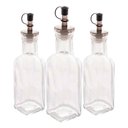 Ver imagem 1 de Kit 3 Garrafas para Azeite de Vidro com Tampa Lyor 200ml