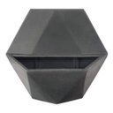 Ver imagem 1 de Vaso De Parede Sextavado Jardim Vertical 30X33 Cinza Escuro