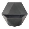 Vaso De Parede Sextavado Jardim Vertical 30X33 Cinza Escuro - 1