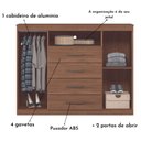 Ver imagem 3 de Cômoda Casal Havana Master Santos Andirá