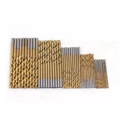 50 Brocas de Titânio para Madeira Alumínio Plastico 1Mm À 3Mm - 3