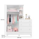 Ver imagem 4 de G. Roupa C/cômoda Doce Sonho Branco 4070 - Qmovi