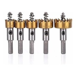 Kit 5 Brocas Serra Copo Metal Aço Ferro 16/18,5/20/25/30mm - 3