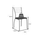Ver imagem 6 de Mesa de Sala Jantar Multiuso Dobrável e 2 Banquetas 1700 Prata/branco - Prata/branco - Carraro