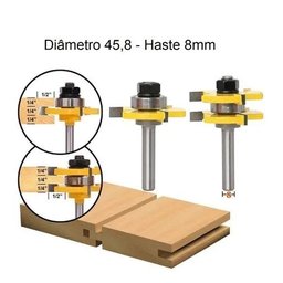 Haste 8mm Diam 45mm Tupia Manual Fresa Macho Fêmea - 5