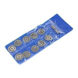 10 Serra Discos 22mm Diamantados Corte Micro Retífica Dremel - 5