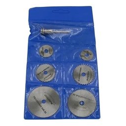 Kit 7 Peças Mini Disco Serra Circular Micro Retifica Dremel - 5