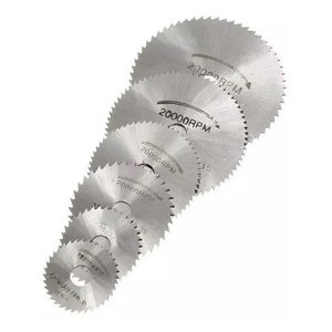 Kit 7 Peças Mini Disco Serra Circular Micro Retifica Dremel