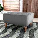 Ver mais imagens de Puff Decorativo para Sala Piva 62x52 Cm E425 Cinza Milani Store