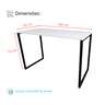 Mesa Gamer Estilo Industrial 100% Mdf Premium 1,00m:branca - 5