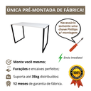 Ver imagem 4 de Mesa Gamer Estilo Industrial 100% Mdf Premium 1,00m:branca