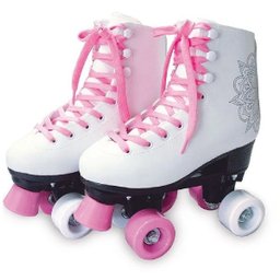 Patins Classico 4 Rodas Branco Tam 33/34 Fun F0010-2 - 2