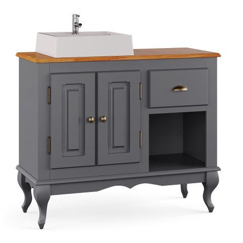 Balcão Lavabo 0,97m com Cuba - 3058