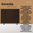 Ver imagem 7 de Cabeceira 140 cm Linho Casal Frame Estofada Cama Box Moderna:Marrom