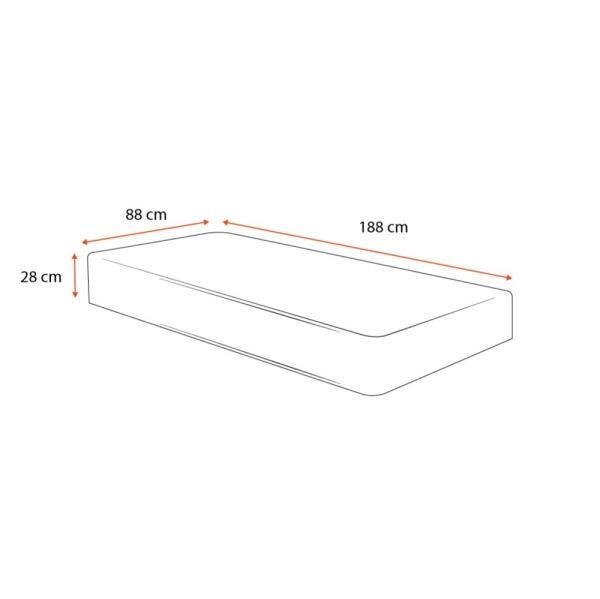 Colchão Solteiro Probel de Espuma D33  GuardaCostas Proevidence Plus 88x188x28cm - 2