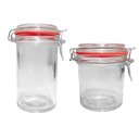 Ver imagem 1 de Kit 2 Potes Hermético Vidro Trava Metal Class Home