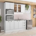 Ver imagem 1 de Cozinha Completa com Balcão Milla Harbor 9 Portas 3 Gavetas MDF 270cm Branco