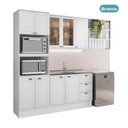 Ver imagem 3 de Cozinha Completa com Balcão Milla Harbor 9 Portas 3 Gavetas MDF 270cm Branco