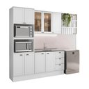 Ver mais imagens de Cozinha Completa com Balcão Milla Harbor 9 Portas 3 Gavetas MDF 270cm Branco