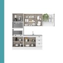 Ver imagem 4 de Cozinha Completa com Balcão Milla Harbor 9 Portas 3 Gavetas MDF 270cm Branco