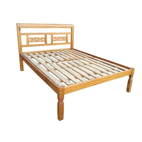 Cama Queen Size em Madeira de Demolição Modelo X Sudeste Rústico