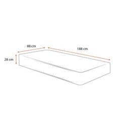 Colchão de Espuma D45 Pillow Top Probel ProForce Plus Solteiro 88cm - 2 Colchão de Espuma D45 Pillow Top Probel ProForce Plus Solteiro 88cm - 2