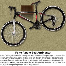 Nicho Suporte De Parede Flutuante Para Pendurar Bike Bicicleta MDF - 2