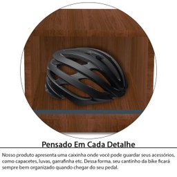Nicho Suporte De Parede Flutuante Para Pendurar Bike Bicicleta MDF - 3