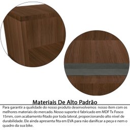 Nicho Suporte De Parede Flutuante Para Pendurar Bike Bicicleta MDF - 4