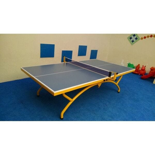 Kit Tênis De Mesa ( Ping Pong ) Com Mesa Raquetes E Rede - Fácil Esporte