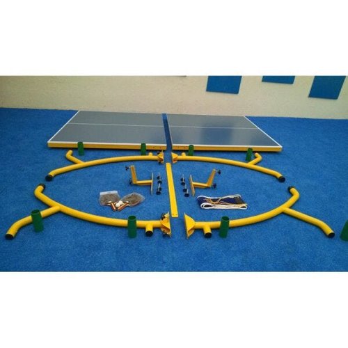 Kit Tênis De Mesa ( Ping Pong ) Com Mesa Raquetes E Rede - Fácil Esporte